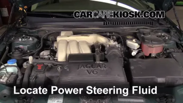 2005 Jaguar X-Type 3.0L V6 Sedan Liquide de direction assistée Vérifier le niveau de liquide